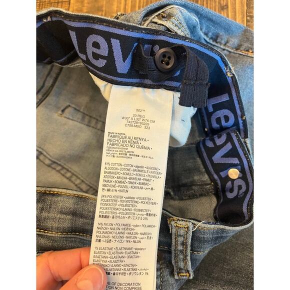 Levi’s 502 Jean Men 30x32 Regular Adjustable Waist Academia Casual Comfy Stretch - Picture 3 of 11